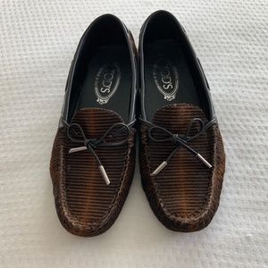 Tod's Women Brown Loafer Sailor Shoes